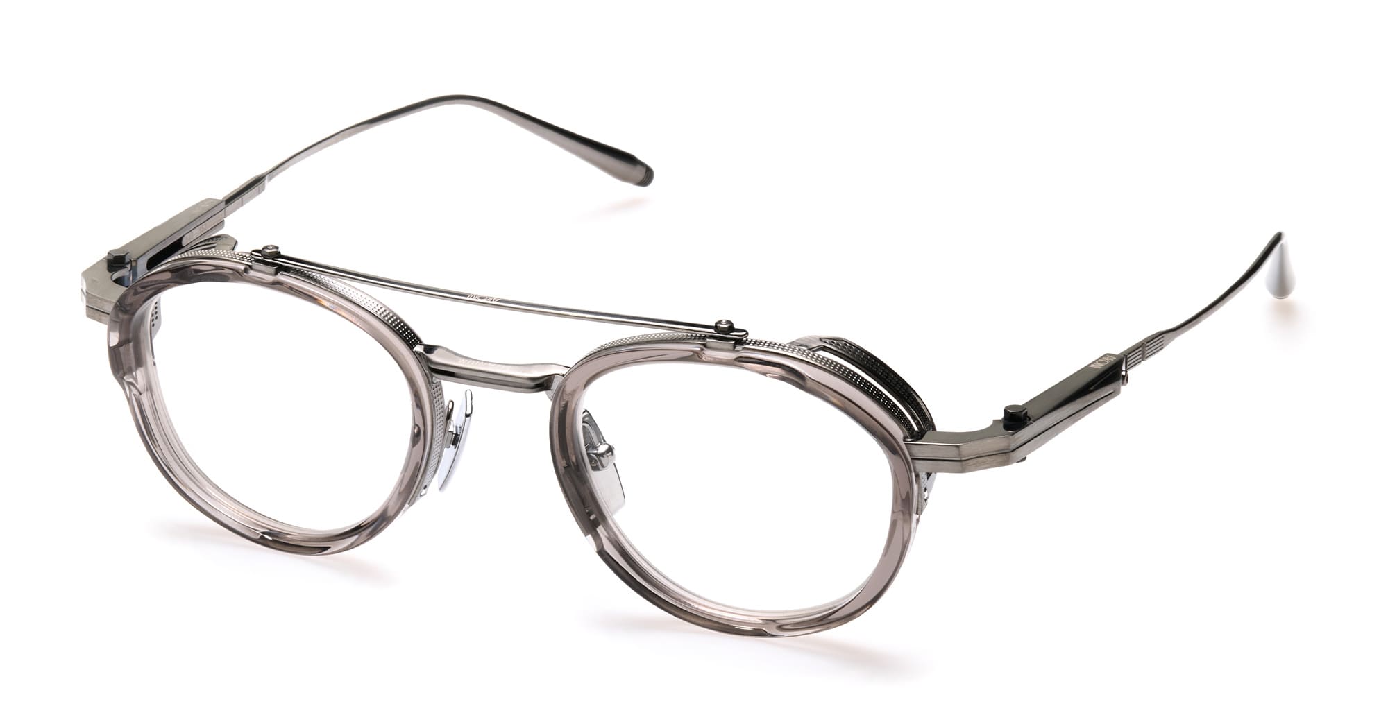  BRUSHED PALLADIUM RX - Titanium - shape  - Silver - EYEWEAR - EYEGLASSES - Uomo,Men - lens Clear - Made In Japan