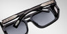 Ottica Mondello Roma - Jacques Marie Mage - JMMWS-10Y1 - DECADE COLLECTION: WINDSOR - DECADE - Acetate - shape Recangular - Black - EYEWEAR - SUNGLASSES - Uomo,Men - lens Gradient grey - Made In Japan