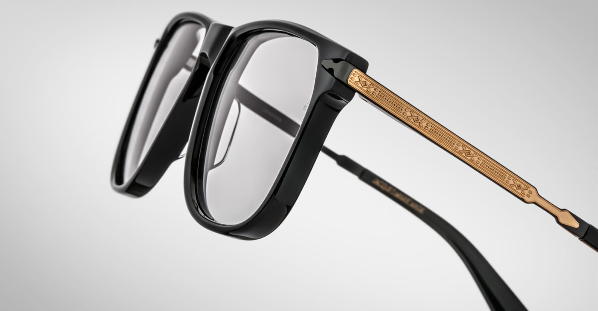 Ottica Mondello Roma - Jacques Marie Mage - JMMKDRX-88 - KIRKLAND - BLACK RX - acetate, titanium  - shape Navigator - Black - EYEWEAR - EYEGLASSES - Uomo,Men - lens Clear - Made In Japan
