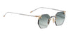 Ottica Mondello Roma - Jacques Marie Mage - JMMEO-12S - EL DORADO - ELECTRUM - beta titanium - shape Octagonal - gold, silver - EYEWEAR - SUNGLASSES - Unisex,Uomo,Donna,Women,Men - lens Gradient green - Made In Japan