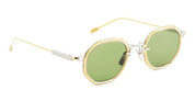 Ottica Mondello Roma - Sato - Toliman-II-P-YG-1 - Toliman II - Platinum / Yellow Gold - Titanium - shape Round - silver, gold - EYEWEAR - SUNGLASSES - Unisex,Uomo,Donna,Women,Men - lens Green - Made In Japan