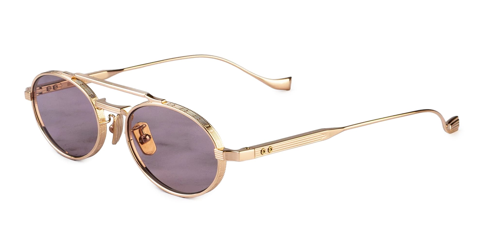 Ottica Mondello Roma - Cutler and Gross - CGST-1427-51-03 - LADBROKE 1427 - PINK GOLD - Titanium - shape Oval - rose gold - EYEWEAR - SUNGLASSES - Unisex,Uomo,Donna,Women,Men - lens Grey - Made In Japan