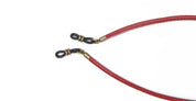 Leather detachable cord - red