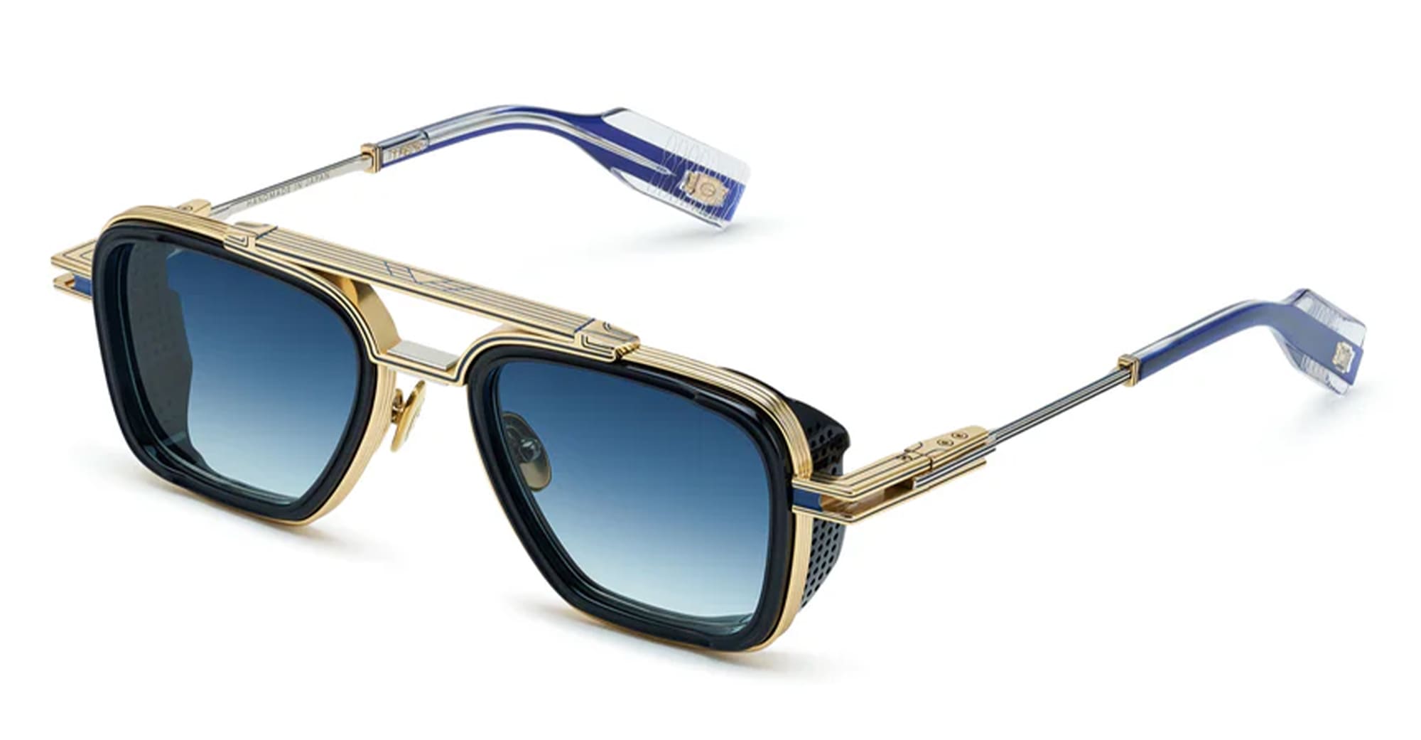 Ottica Mondello Roma - T HENRI - C2ML - C2 - L'OR BLEU - Titanium - shape  - blue, gold - EYEWEAR - SUNGLASSES - Unisex,Uomo,Donna,Women,Men - lens  - Made In Japan