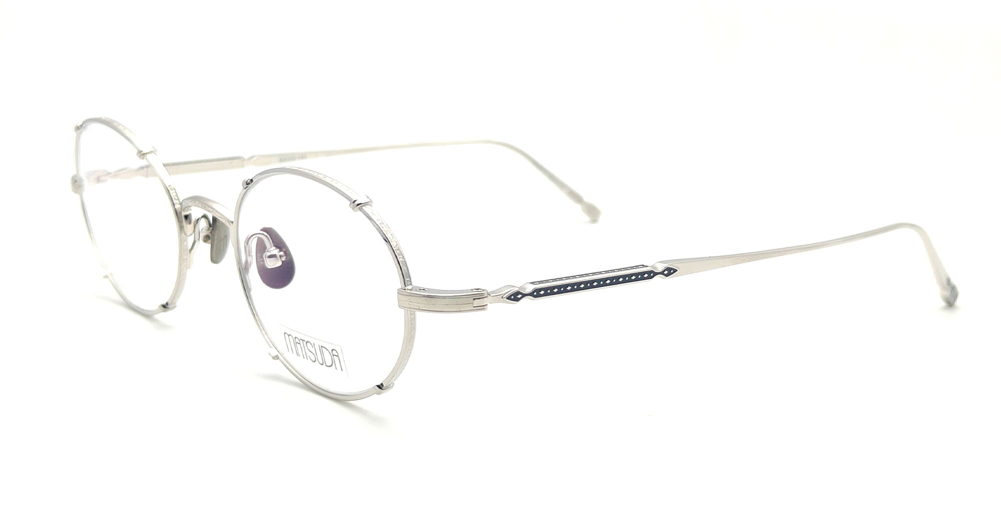 Ottica Mondello Roma - Matsuda - M3150.RX.PW.50 - M3150 - PALLADIUM WHITE - Titanium - shape Oval - Palladium - EYEWEAR - EYEGLASSES - Uomo,Men - lens Clear - Made In Japan