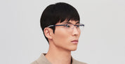 Ottica Mondello Roma - Mykita - 10066754 - NEVILLE - INDIGO / YALE BLUE RX - stainless steel - shape  - blue - EYEWEAR - EYEGLASSES - Unisex,Uomo,Donna,Women,Men - lens  - Made In Germany