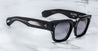 Ottica Mondello Roma - Jacques Marie Mage - JMMEZ-10Y1 - DECADE COLLECTION: ENZO - DECADE - Acetate - shape Squared - Black - EYEWEAR - SUNGLASSES - Uomo,Men - lens Gradient grey - Made In Japan