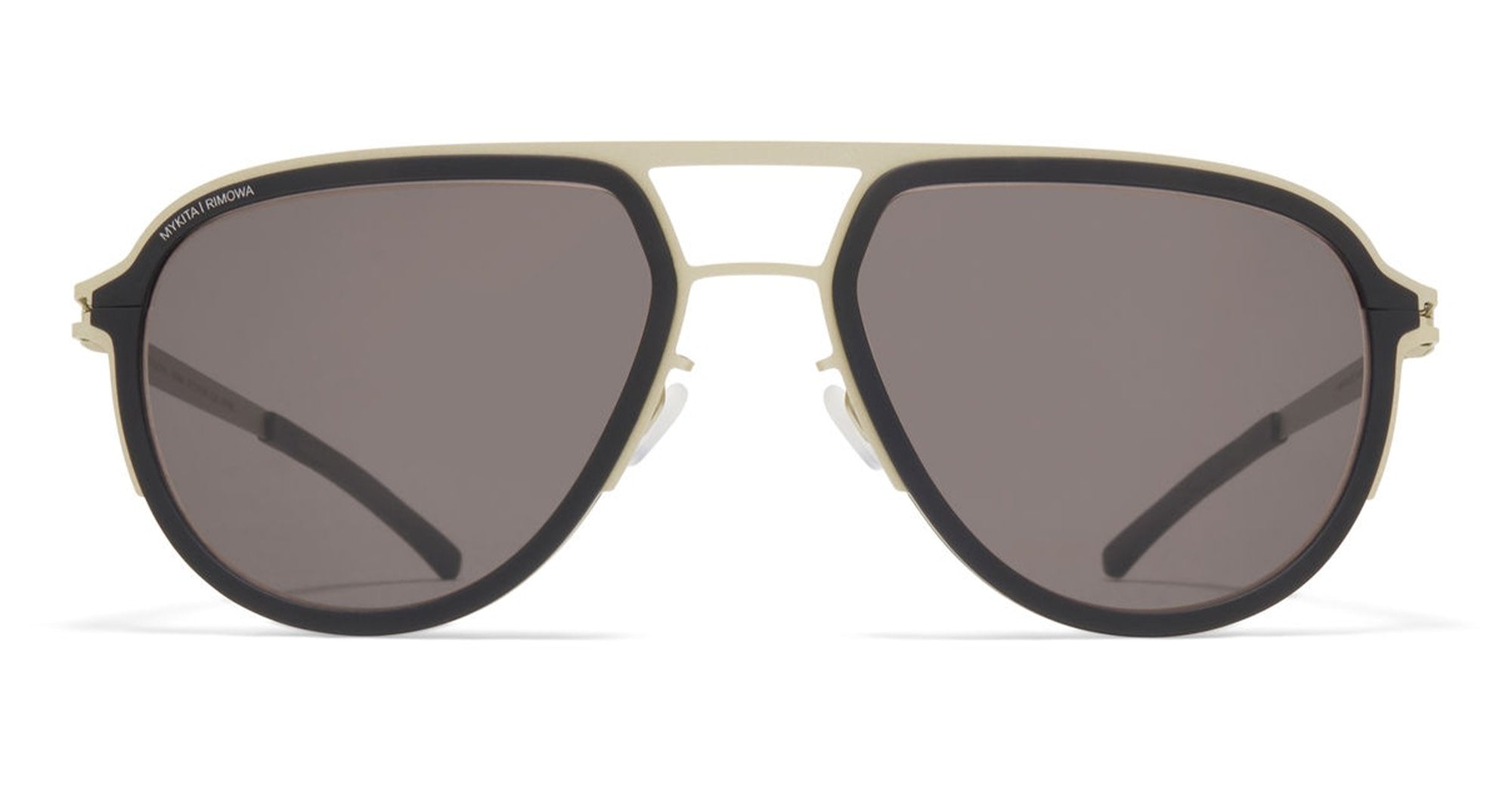  Brown Lens - stainless steel - shape Pilot - Black - EYEWEAR - SUNGLASSES - Unisex,Uomo,Donna,Women,Men - lens Brown - Made In Germany