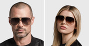 Ottica Mondello Roma - DITA - DRX-2082-A-SLV-GLD-62-Z - DECADE-TWO - BLACK PALLADIUM / YELLOW GOLD - Titanium - shape Aviator - silver, gold - EYEWEAR - SUNGLASSES - Unisex,Uomo,Donna,Women,Men - lens Gradient grey - Made In Japan