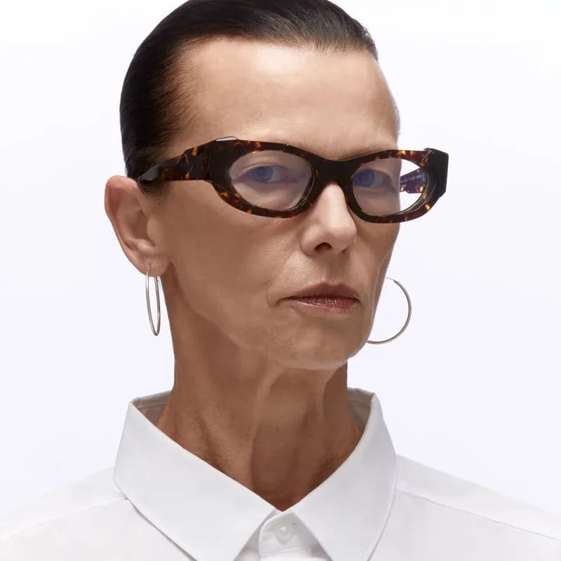 Ottica Mondello Roma - Kuboraum - KROK62TO000000OP - MASK K62 TO - TORTOISE RX  - Acetate - shape Oval - Tortoise - EYEWEAR - EYEGLASSES - Donna,Women - lens Clear - Made In Italy