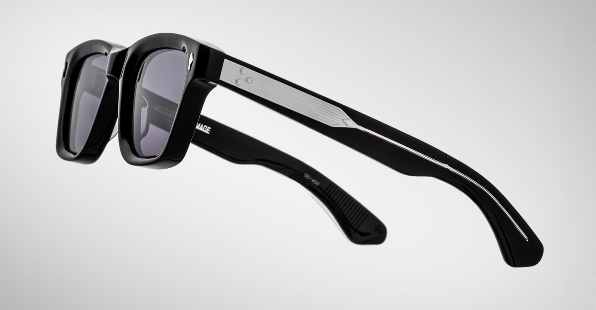 Ottica Mondello Roma - Jacques Marie Mage - JMMGU-26 - SONATA - SHADOW - Acetate - shape Squared - Black - EYEWEAR - SUNGLASSES - Unisex,Uomo,Donna,Women,Men - lens Black - Made In Japan