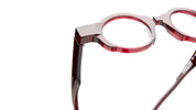 Ottica Mondello Roma - Kuboraum - KROK32BX000000OP - MASK K32 BX - BORDEAUX  RX - Acetate - shape Round - burgundy - EYEWEAR - EYEGLASSES - Unisex,Uomo,Donna,Women,Men - lens Clear - Made In Italy
