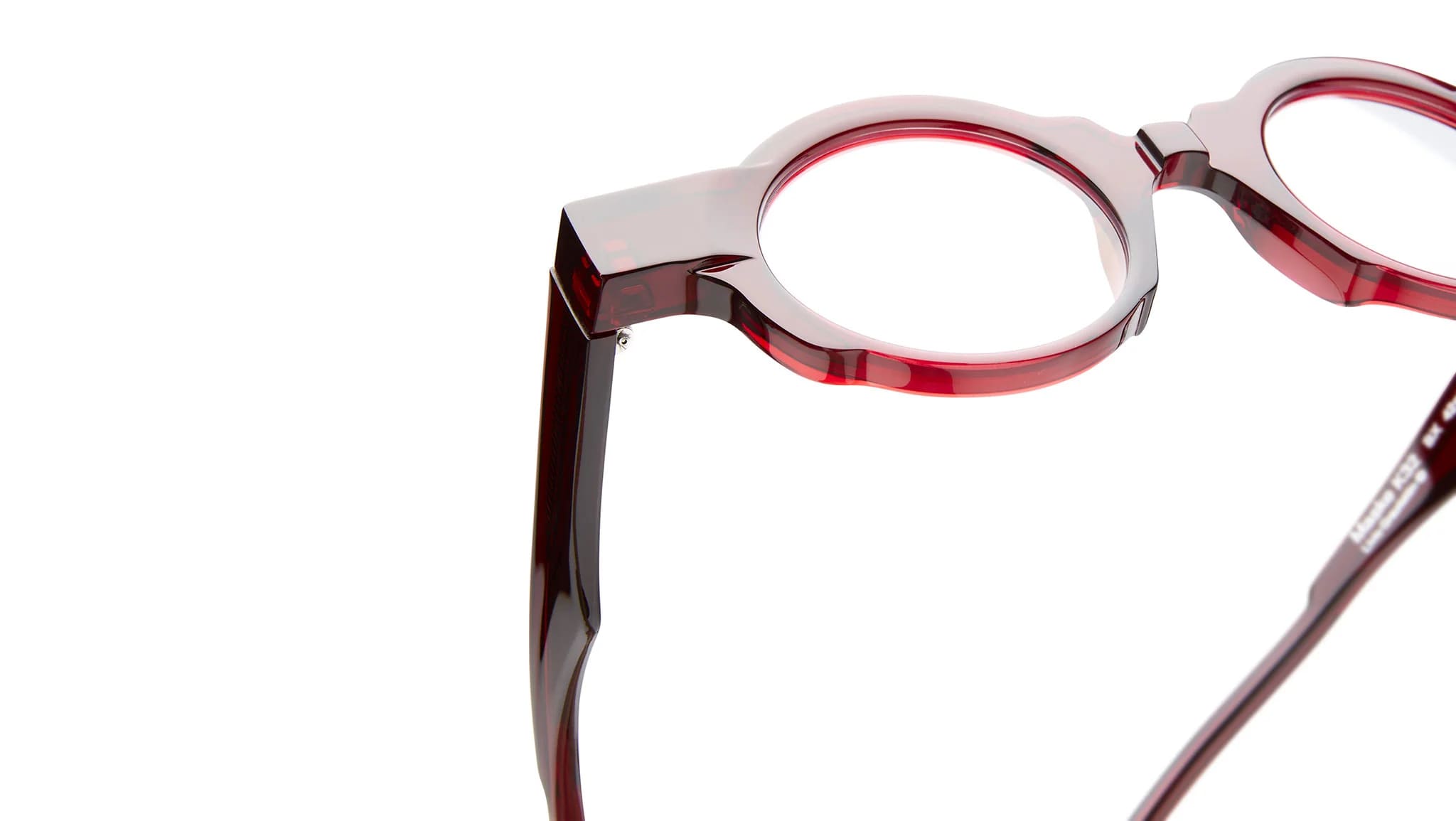 Ottica Mondello Roma - Kuboraum - KROK32BX000000OP - MASK K32 BX - BORDEAUX  RX - Acetate - shape Round - burgundy - EYEWEAR - EYEGLASSES - Unisex,Uomo,Donna,Women,Men - lens Clear - Made In Italy