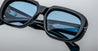 Ottica Mondello Roma - Jacques Marie Mage - JMMKB-6W - KOBO - TITAN - Acetate - shape Oval - Black - EYEWEAR - SUNGLASSES - Unisex,Uomo,Donna,Women,Men - lens azure blue - Made In Japan