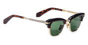 Ottica Mondello Roma - Jacques Marie Mage - JMMTQ-18Q - SARTRE - ETNA - Acetate, titanium - shape Clubmaster - Havana - EYEWEAR - SUNGLASSES - Unisex,Uomo,Donna,Women,Men - lens Green - Made In Japan