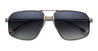 Ottica Mondello Roma - Jacques Marie Mage - J-ESN-JG-S6017E-OS - JAGGER - BNG - Titanium - shape Aviator - Black, gold - EYEWEAR - SUNGLASSES - Uomo,Men - lens Gradient black - Made In Japan