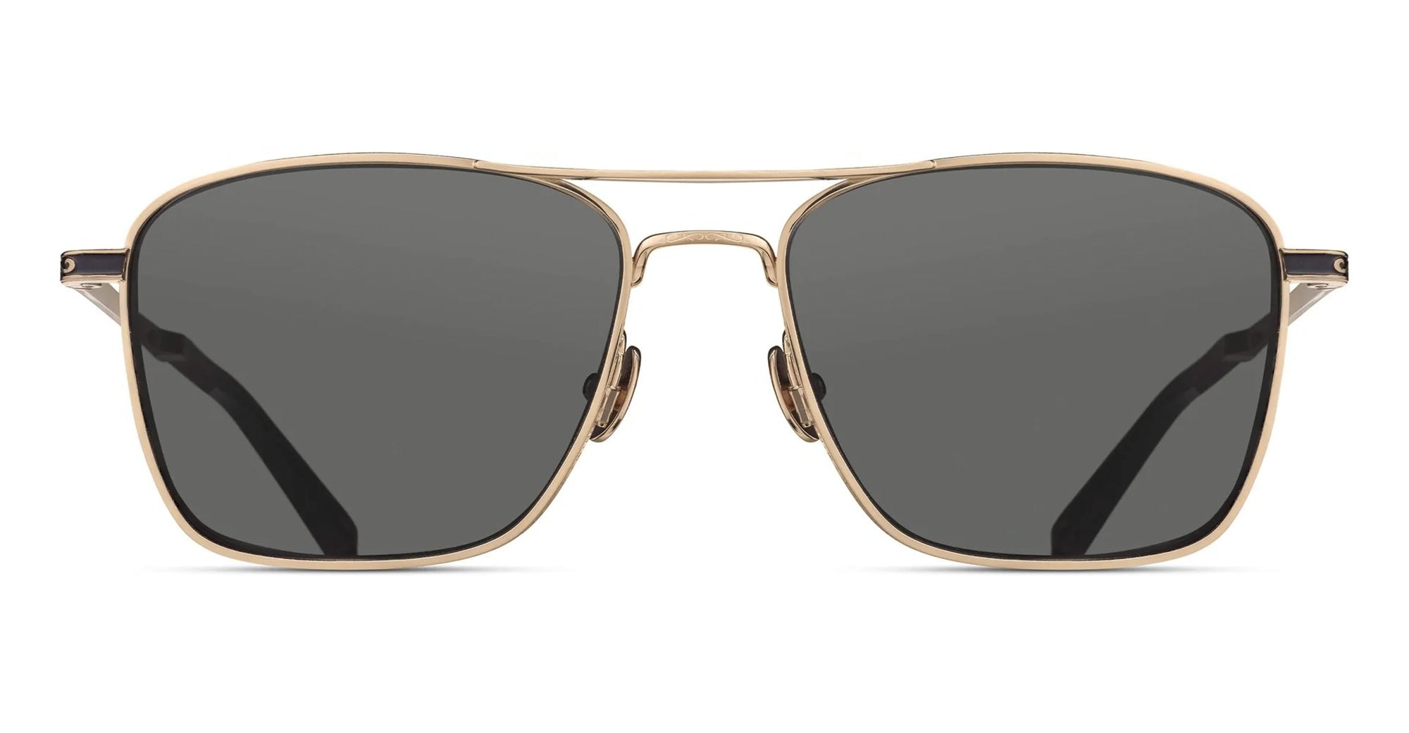  GREY - Titanium - shape  - Gold - EYEWEAR - SUNGLASSES - Unisex,Uomo,Donna,Women,Men - lens  - Made In Japan