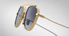 Ottica Mondello Roma - Jacques Marie Mage - JMMFY-C7 - FLYNN - CIA - Titanium - shape Aviator - light gold - EYEWEAR - SUNGLASSES - Uomo,Men - lens Gradient grey - Made In Japan