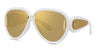 Ottica Mondello Roma - Loewe - LW40132I6525G - LW40132I - IVORY - nylon - shape Aviator - ivory - EYEWEAR - SUNGLASSES - Donna,Women - lens Brown - Made In Italy