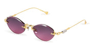 Ottica Mondello Roma - T HENRI - RMA - MOONBEAM - AMETHYST HORIZON - Titanium - shape Oval - Gold - EYEWEAR - SUNGLASSES - Unisex,Uomo,Donna,Women,Men - lens purple gradient - Made In Japan