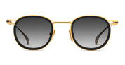 Ottica Mondello Roma - DITA - DTS482-A-01 - LINEAGE.68X - YELLOW GOLD / BLACK / SHINY SILVER - titanium, acetate - shape Round - gold, black - EYEWEAR - SUNGLASSES - Unisex,Uomo,Donna,Women,Men - lens Gradient grey - Made In Japan