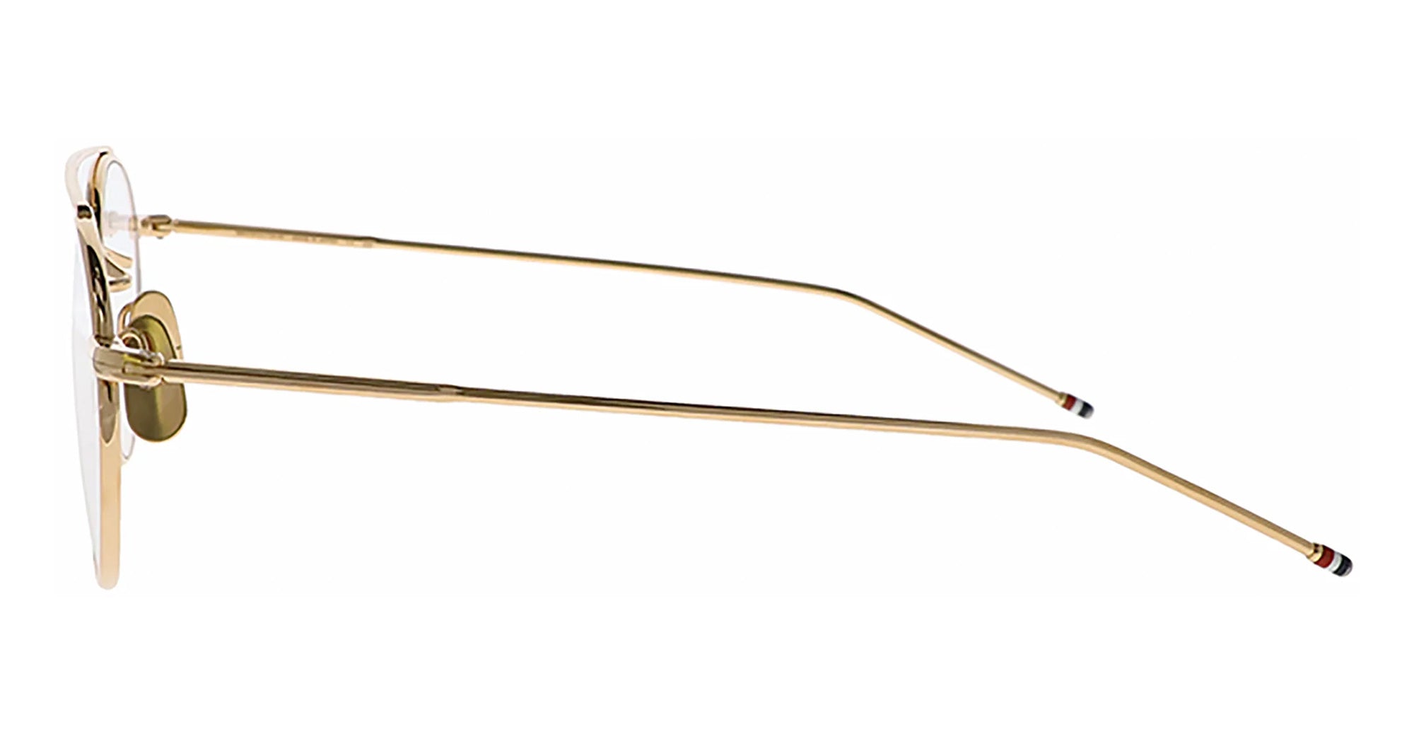 Ottica Mondello Roma - Thom Browne - UEO101A-G0001-715-49 - ROUND - GOLD RX - Acetate, titanium - shape Round - antique gold - EYEWEAR - EYEGLASSES - Uomo,Men - lens Clear - Made In Japan
