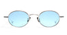 Ottica Mondello Roma - Peter and May - TT14SBB - TT14 MON REVE - SILVER / BEIN BLUE - Titanium - shape Oval - Silver - EYEWEAR - SUNGLASSES - Unisex,Uomo,Donna,Women,Men - lens Blue - Made In Japan