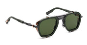 Ottica Mondello Roma - Movitra - NOMAD 02 C1 - NOMAD 02 C1 - SOLID ARMY GREEN / GREEN LENS - Acetate, metal - shape Navigator - green, grey - EYEWEAR - SUNGLASSES - Unisex,Uomo,Donna,Women,Men - lens Green - Made In Italy