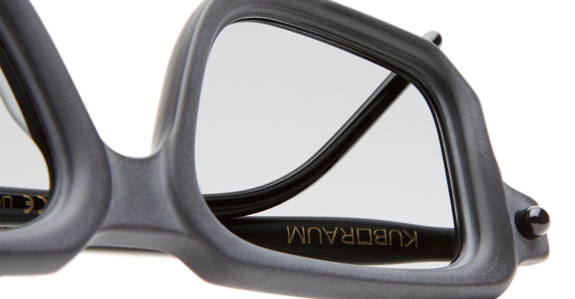 Ottica Mondello Roma - Kuboraum - KRSP23BM0000002F - MASK P23 - BLACK MATT - Acetate - shape Rectangular - Black - EYEWEAR - SUNGLASSES - Unisex,Uomo,Donna,Women,Men - lens light grey - Made In Italy