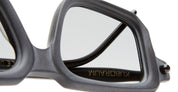 Ottica Mondello Roma - Kuboraum - KRSP23BM0000002F - MASK P23 - BLACK MATT - Acetate - shape Rectangular - Black - EYEWEAR - SUNGLASSES - Unisex,Uomo,Donna,Women,Men - lens light grey - Made In Italy