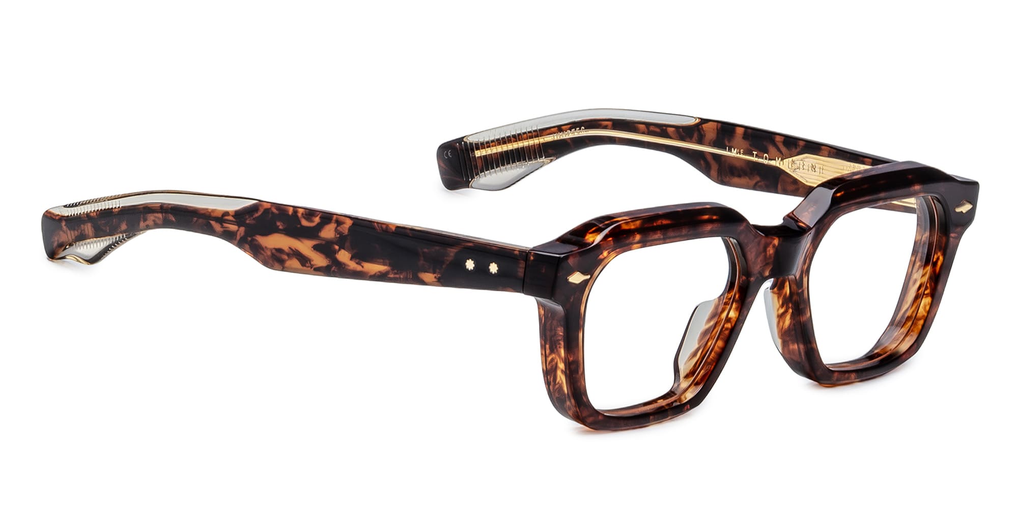 Ottica Mondello Roma - Jacques Marie Mage - JMMPTRX-5C - TOMLIN - ARGYLE RX - Acetate - shape Squared - Tortoise - EYEWEAR - EYEGLASSES - Unisex,Uomo,Donna,Women,Men - lens Clear - Made In Japan