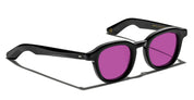 Ottica Mondello Roma - Moscot - OR-DAH-S44240200-TL - DAHVEN  (44) - BLACK / CUSTOM PURPLE NURPLE LENS - Acetate - shape Panto - Black - EYEWEAR - SUNGLASSES - Unisex,Uomo,Donna,Women,Men - lens purple - Made In China