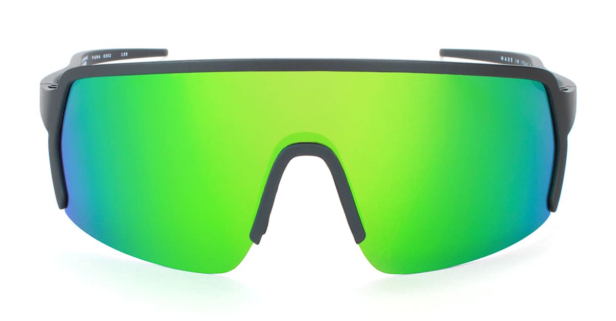  THE ONE QUARZO LENS - Carbon fiber, grilamid - shape Mask - Black - EYEWEAR - SUNGLASSES - Uomo,Men - lens Green - Made In Italy