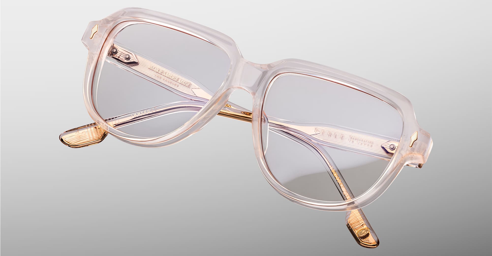 Ottica Mondello Roma - Jacques Marie Mage - JMMSRD-5E - PERLE - CAMEO RX - Acetate - shape Round - pink - EYEWEAR - EYEGLASSES - Donna,Women - lens Clear - Made In Japan