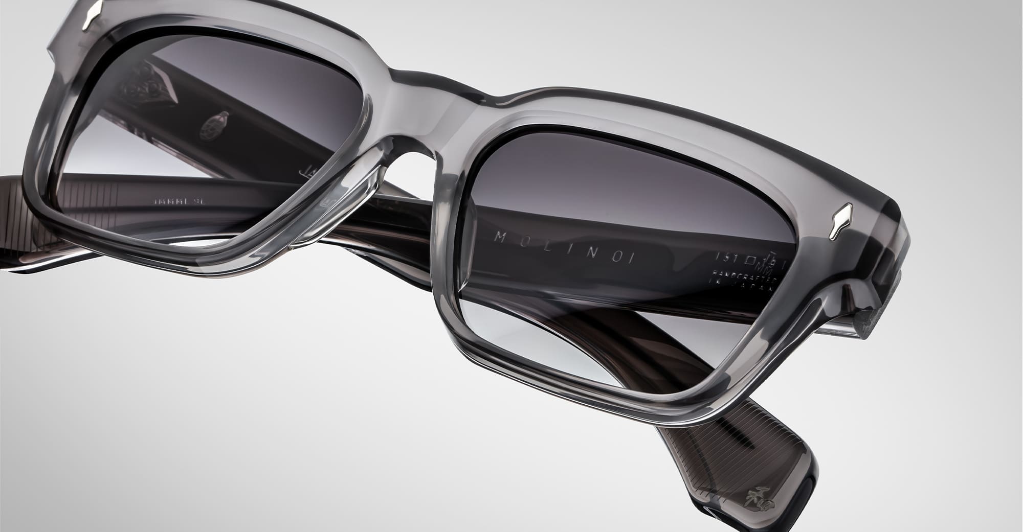 Ottica Mondello Roma - Jacques Marie Mage - JMMML-9L - MOLINO - PRIME - Acetate - shape Squared - grey - EYEWEAR - SUNGLASSES - Unisex,Uomo,Donna,Women,Men - lens Grey - Made In Japan