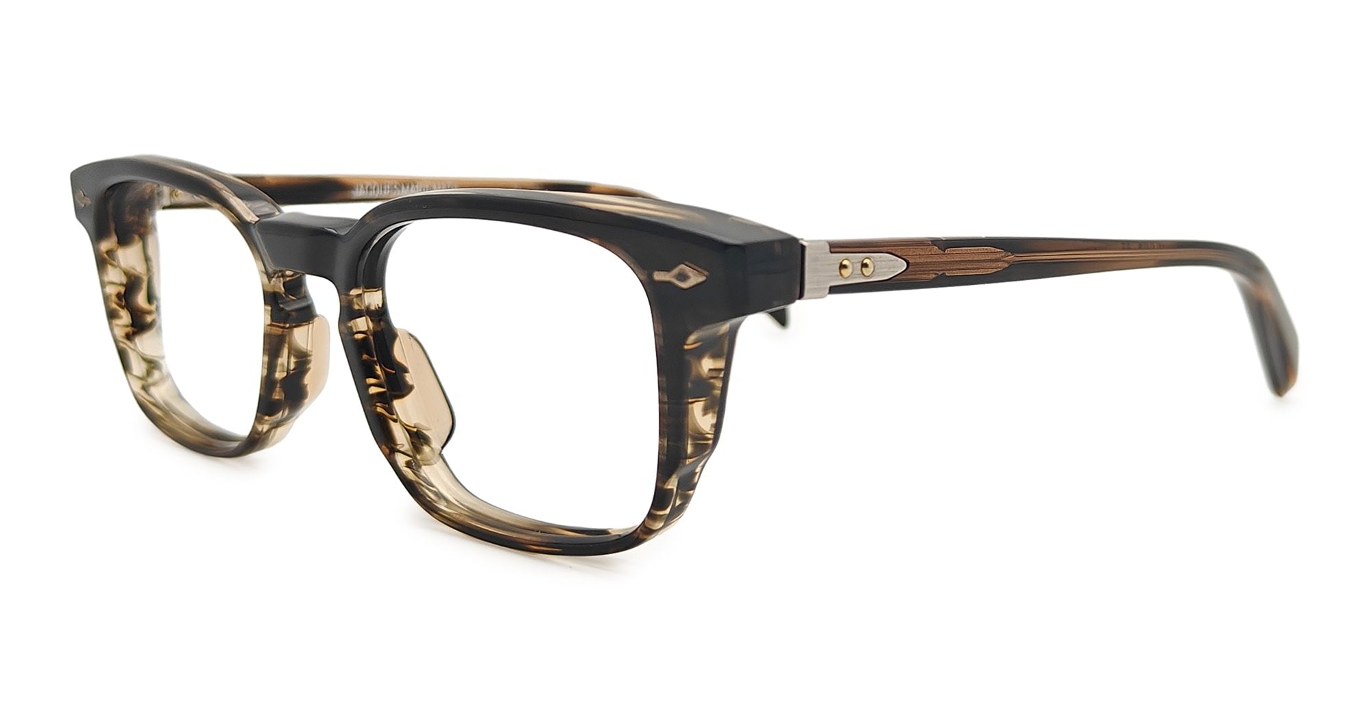 Ottica Mondello Roma - Jacques Marie Mage - JMMMGRX-7S - MARENGO - ASH  RX - Acetate - shape Rectangular - brown - EYEWEAR - EYEGLASSES - Unisex,Uomo,Donna,Women,Men - lens Clear - Made In Japan