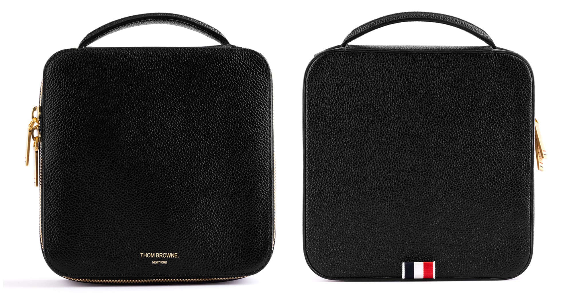 Eyewear leather travel case - black
