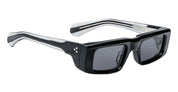 Ottica Mondello Roma - Jacques Marie Mage - JMMTY-6W - RIMBAUD - TITAN - titanium, acetate - shape Rectangular - Black - EYEWEAR - SUNGLASSES - Unisex,Uomo,Donna,Women,Men - lens Grey - Made In Japan