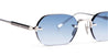 Ottica Mondello Roma - Sato - TEREBELLUM-IV-S1001 - TEREBELLUM IV - PLATINUM - Titanium - shape Oval - Silver - EYEWEAR - SUNGLASSES - Uomo,Men - lens Gradient blue - Made In Japan