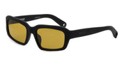 Ottica Mondello Roma - Jacquemus - JAC64C1SUN - MARINO - MATTE BLACK / AMBER LENS - Acetate - shape Rectangular - Black - EYEWEAR - SUNGLASSES - Unisex,Uomo,Donna,Women,Men - lens amber - Made In Japan