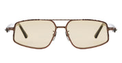 Ottica Mondello Roma - Kuboraum - KRSJ73BZ0000004M - MASK J73 BZ - BRONZE - Acetate - shape Aviator - grey - EYEWEAR - SUNGLASSES - Unisex,Uomo,Donna,Women,Men - lens light brown - Made In Italy