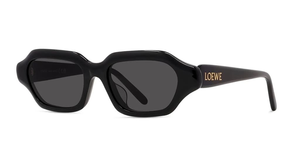 Ottica Mondello Roma - Loewe - LW40158I5101A - LW40158I - BLACK - Acetate - shape Rectangular - Black - EYEWEAR - SUNGLASSES - Donna,Women - lens Grey - Made In Italy