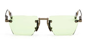 Ottica Mondello Roma - Movitra - SINE 03-C3 S - SINE 03 - C3 ANTIQUE GUNMETAL / LIGHT GREEN LENS - Titanium - shape Octagonal - grey - EYEWEAR - SUNGLASSES - Unisex,Uomo,Donna,Women,Men - lens Green - Made In Italy