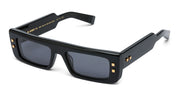 Ottica Mondello Roma - Balmain - BPS-175A-54 - B-ARMY III - BLACK / 18K GOLD - Acetate - shape Rectangular - Black, gold - EYEWEAR - SUNGLASSES - Unisex,Uomo,Donna,Women,Men - lens Grey - Made In Japan
