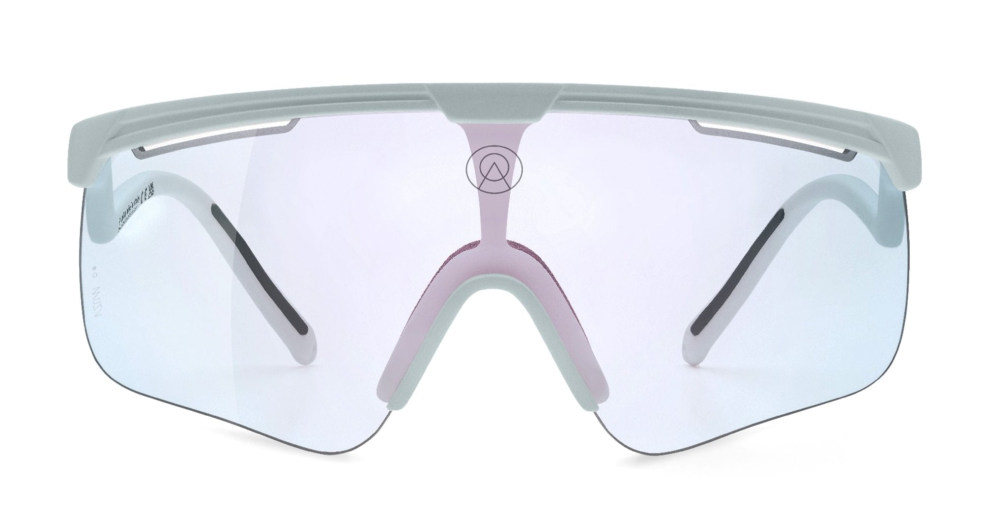  VZUM F-LENS FIRE - Tr90 - shape Mask - grey - EYEWEAR - SUNGLASSES - Unisex,Uomo,Donna,Women,Men - lens red - Made In Italy