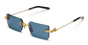 Ottica Mondello Roma - T HENRI - EML - EVIJA - L'OR BLEU - Titanium - shape Rectangular - Gold - EYEWEAR - SUNGLASSES - Unisex,Uomo,Donna,Women,Men - lens Blue - Made In Japan