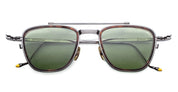 Ottica Mondello Roma - Jacques Marie Mage - JMMAZ-2H - AYRTON SENNA BY JMM: 1992 in ANTIQUE SILVER - Titanium - shape Pilot - Silver - EYEWEAR - SUNGLASSES - Unisex,Uomo,Donna,Women,Men - lens Green - Made In Japan