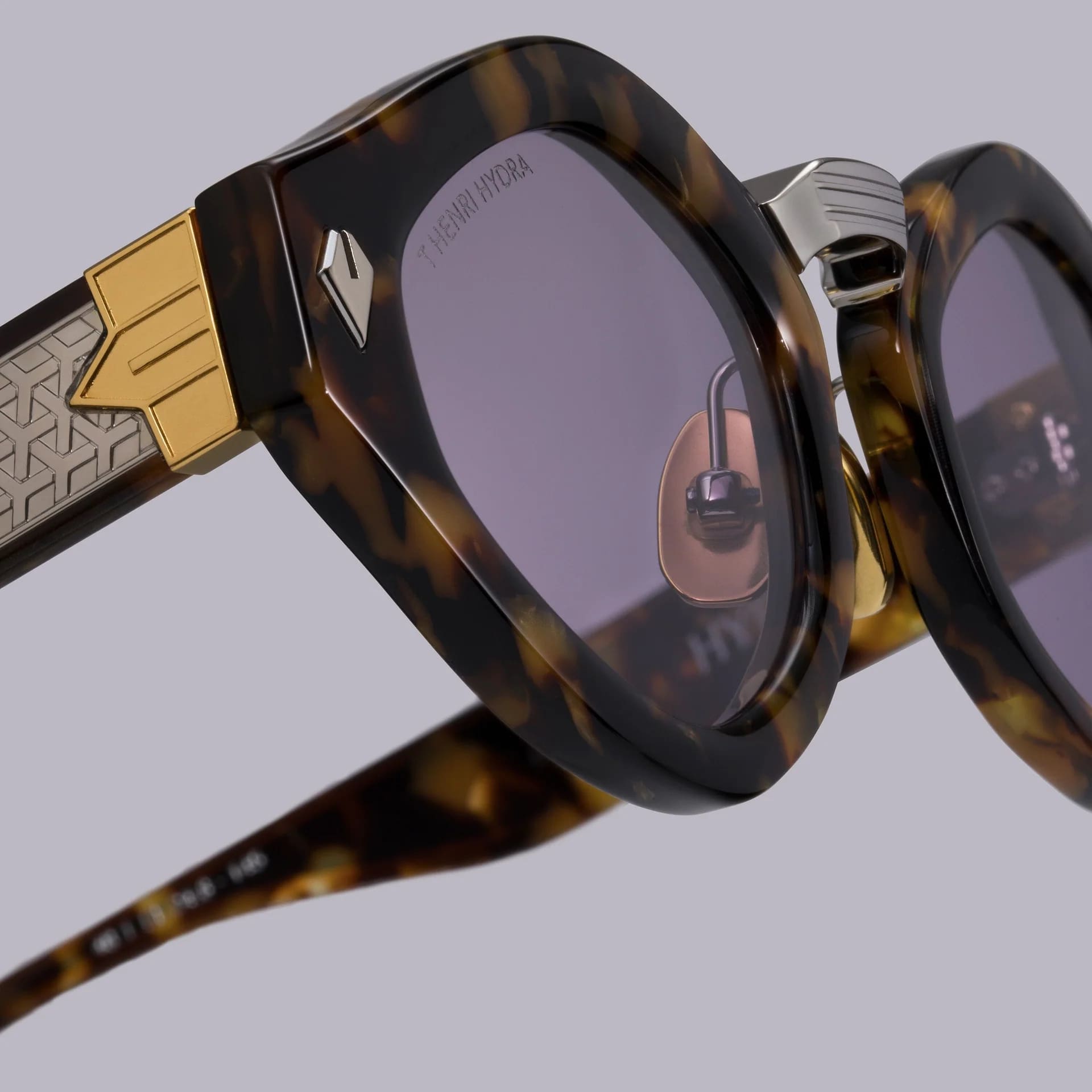 Ottica Mondello Roma - T HENRI - HCJ002 - HYDRA - JAGUAR - Acetate, titanium - shape  - Havana - EYEWEAR - SUNGLASSES - Donna,Women - lens  - Made In Japan