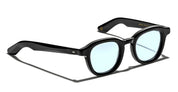 Ottica Mondello Roma - Moscot - OR-DAH-S44240200-TF - DAHVEN  (44) - BLACK / CUSTOM BELAIR BLUE LENS - Acetate - shape Panto - Black - EYEWEAR - SUNGLASSES - Unisex,Uomo,Donna,Women,Men - lens Blue - Made In China