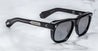 Ottica Mondello Roma - Jacques Marie Mage - JMMYV-10Y1 - DECADE COLLECETION: YVES - DECADE - Acetate - shape Squared - Black - EYEWEAR - SUNGLASSES - Uomo,Men - lens Gradient grey - Made In Japan